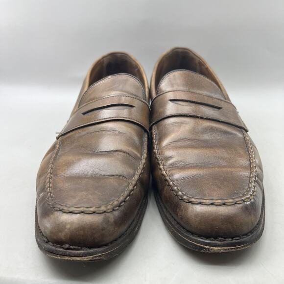 Allen Edmonds McGraw Penny Loafers Men Size 12 D Brown Leather Slip On Shoes